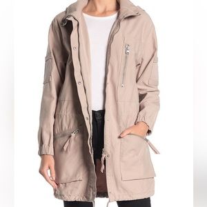 All Saints Skyler Parka in Dusty Pink